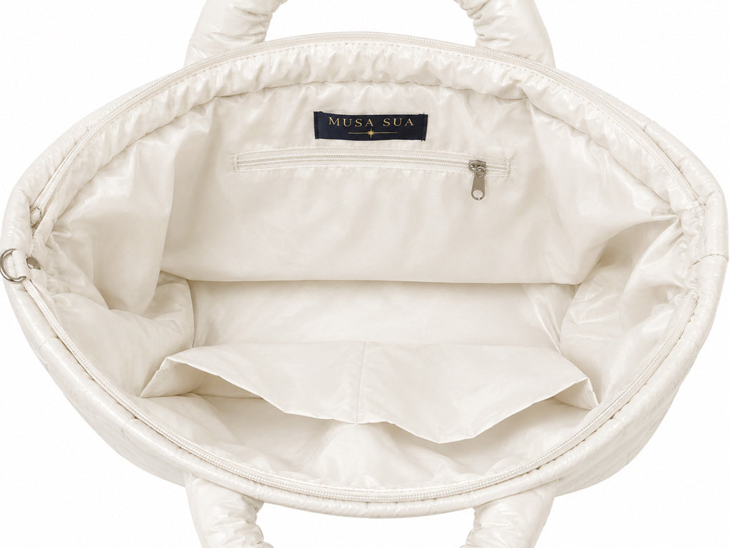 Puffer Bag Blanco