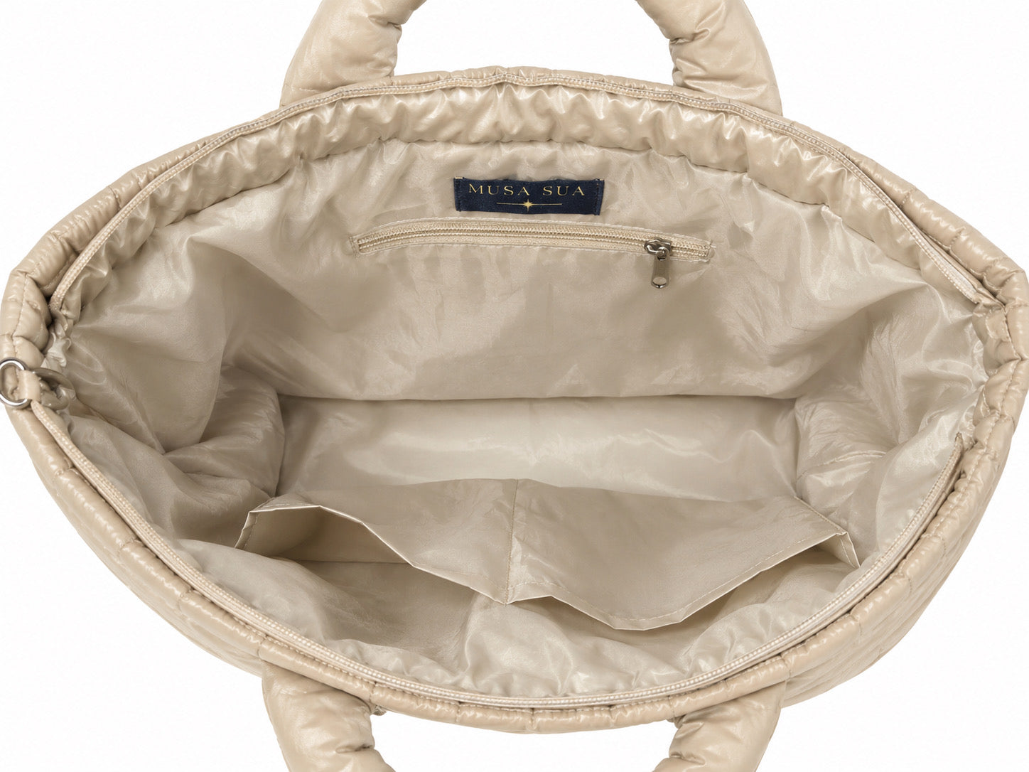 Puffer Bag Beige