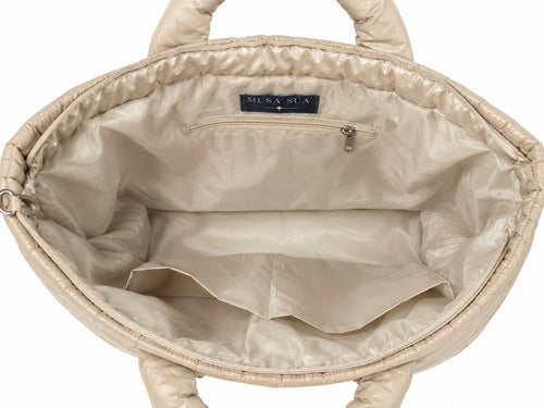Puffer Bag Beige